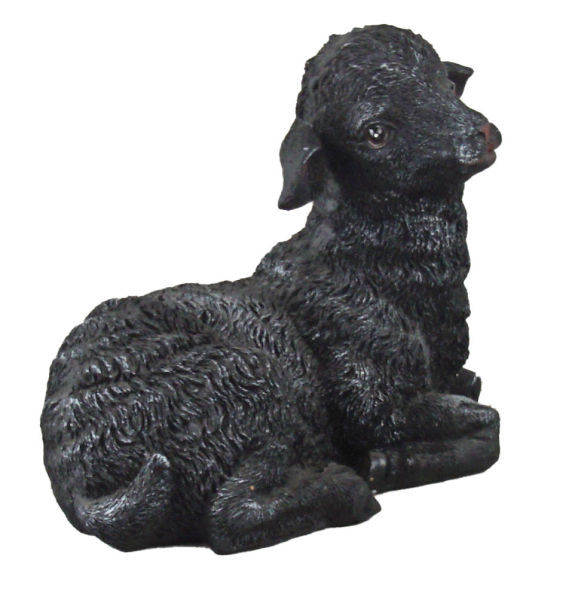 Schwarze Lammfigur – Ein Hauch von Eleganz für Ihr Zuhause